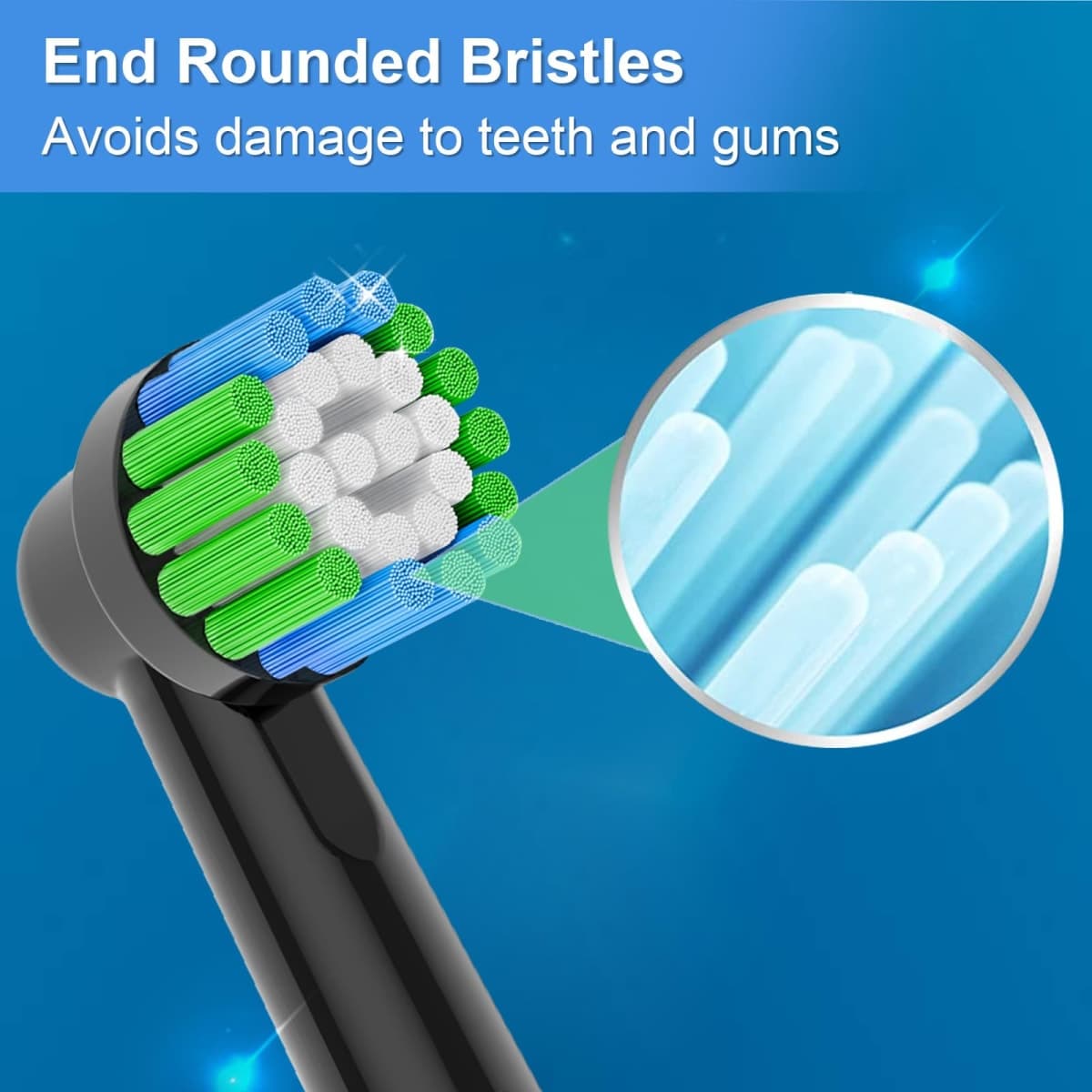 8pcs Professional Toothbrush Replacement Heads, Compatible with Braun Oral-B Electric Toothbrush, Pro1000 /1500/100/500/Vitality/Genius X/7000/7500/8000/9600 Etc. thumbnail 4