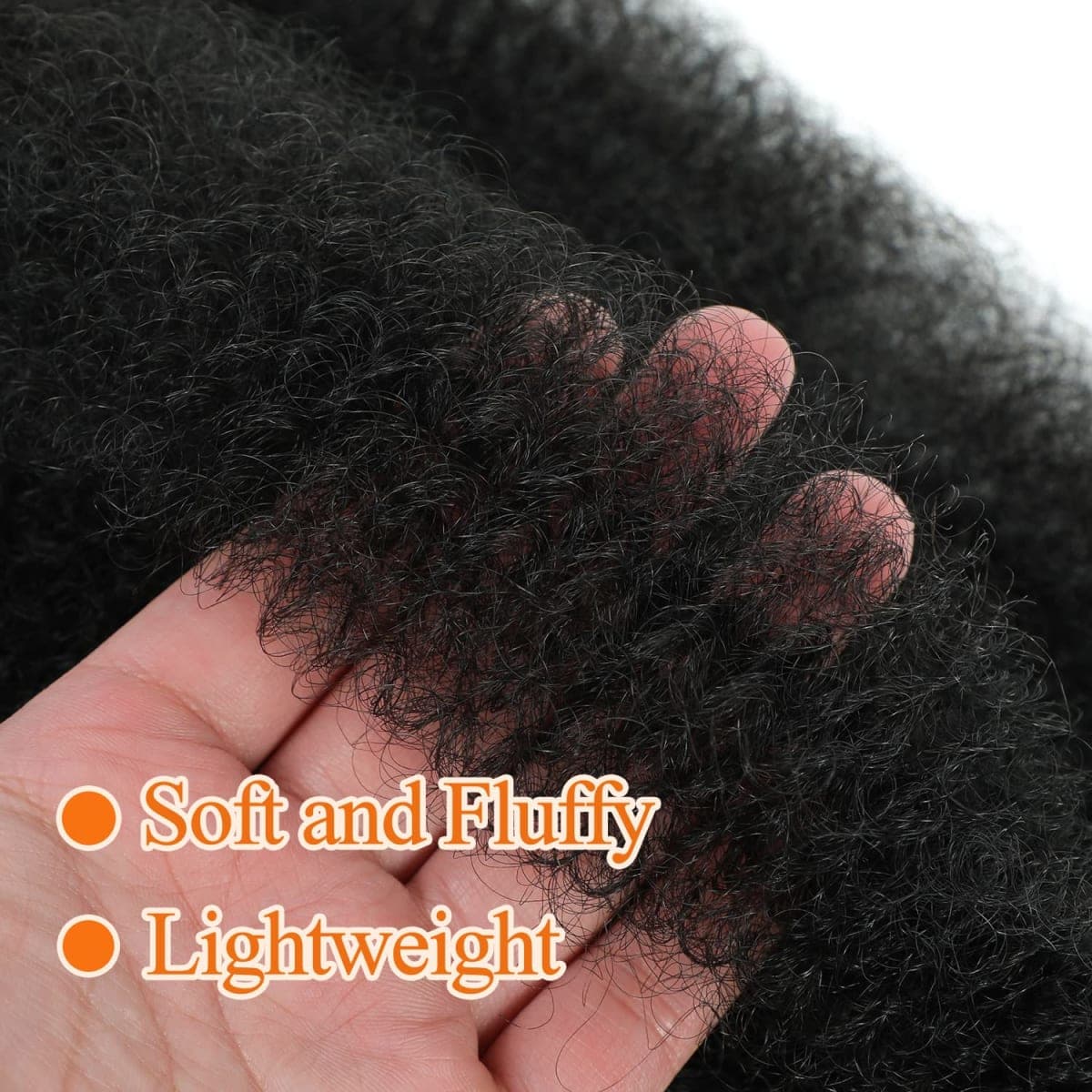 GZVIS Springy Afro Hair Extensions 12 Inch 3 Packs Kinky Hair Black Pre Foamed Marley Hair Extensions for Black Women 12 Inch 1B thumbnail 5