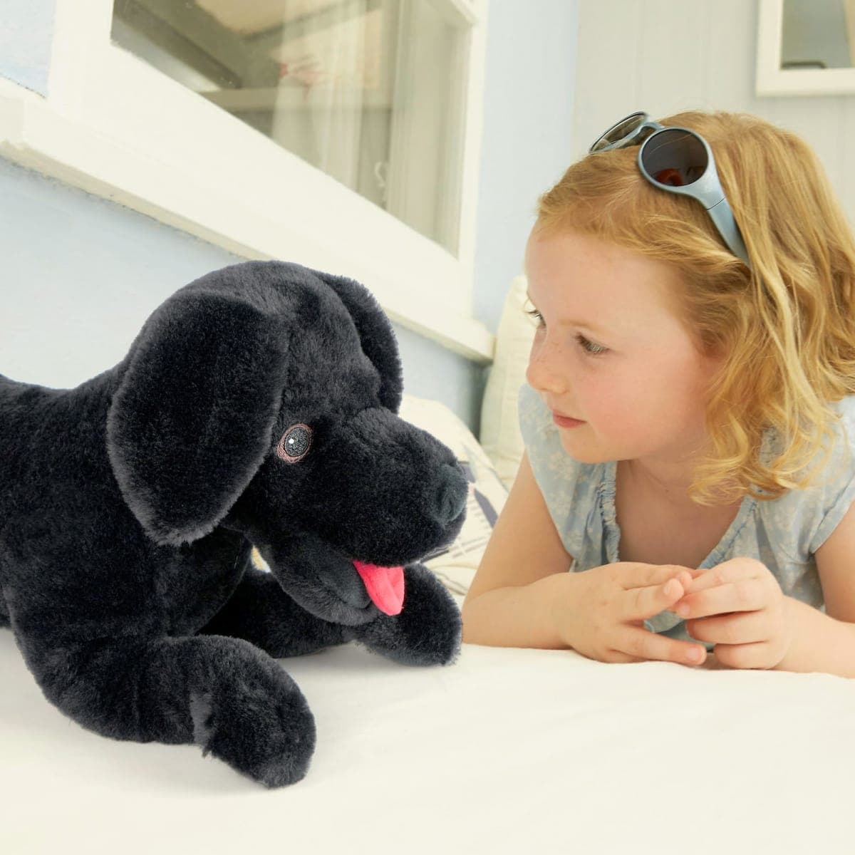 LotFancy Dog Stuffed Animal, 26 inch Black Lab Plush Dog, Realistic Stuffed Dog, Puppy Plush Toy for Kids thumbnail 5