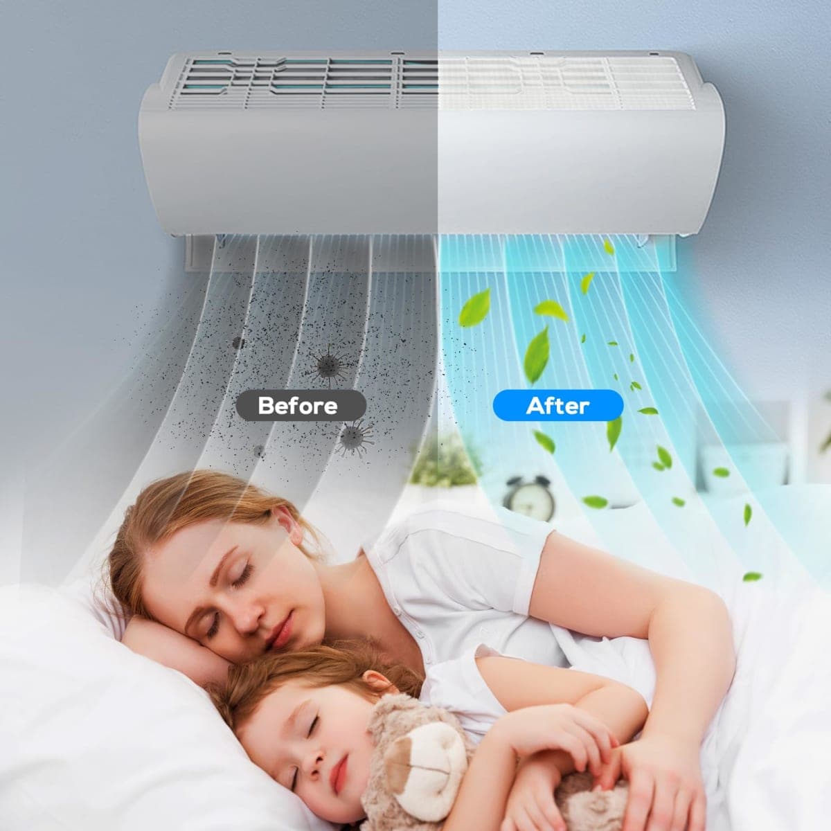 LSVFHADBFM Mini Split Cover Wall Sleeve for Air Conditioner Line Set Covers with air Conditioning Filter Cotton for Outside Units AC Sleeve Through The Wall Pipe Accessories (8.66 inches Length) thumbnail 2