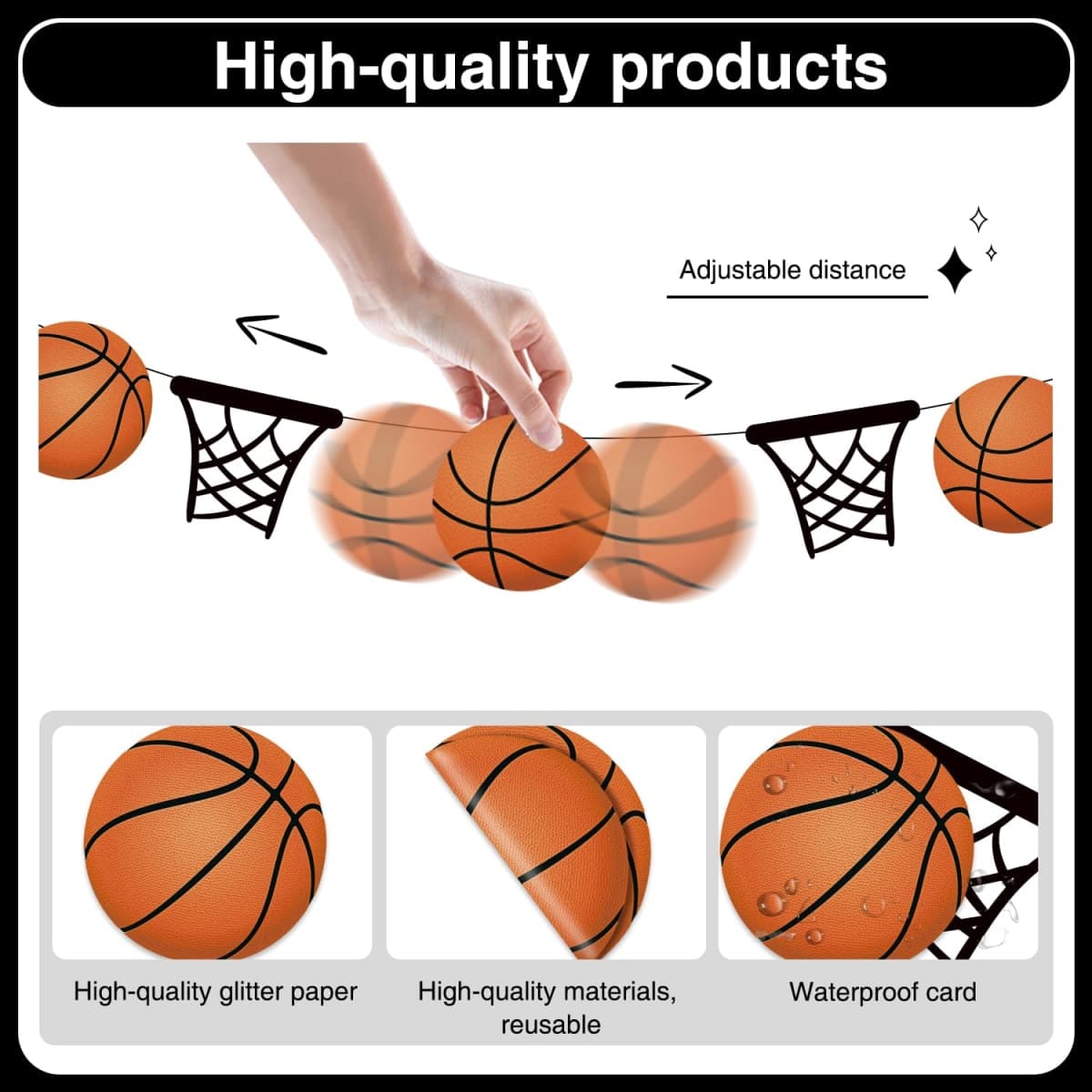 basketball party decorations 2025-basketball party banner 2025 thumbnail 3