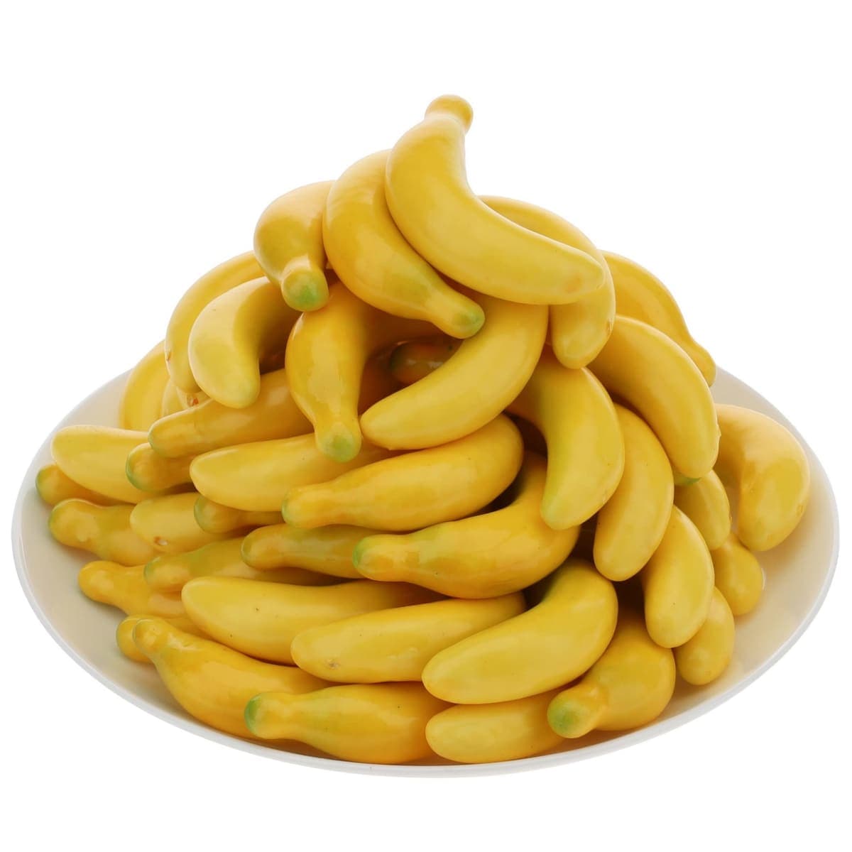 Gresorth 40pcs MINI Artificial Yellow Banana Decoration Fake Fruit Home Party Christmas DIY Material - 3.5 cm — image 1