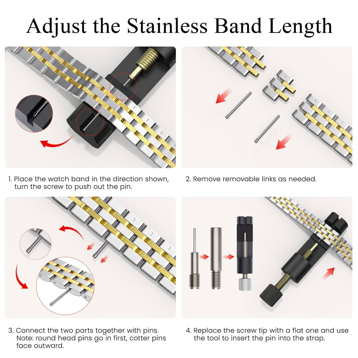 STIROLL Slim Metal Band Compatible with Apple Watch 42mm(Series 10) 41mm 40mm 38mm, Dressy Thin Stainless Steel Chain Strap for Women iWatch Bands Series 9 8 7 6 5 4 3 2 1 SE,Silver Gold thumbnail 4