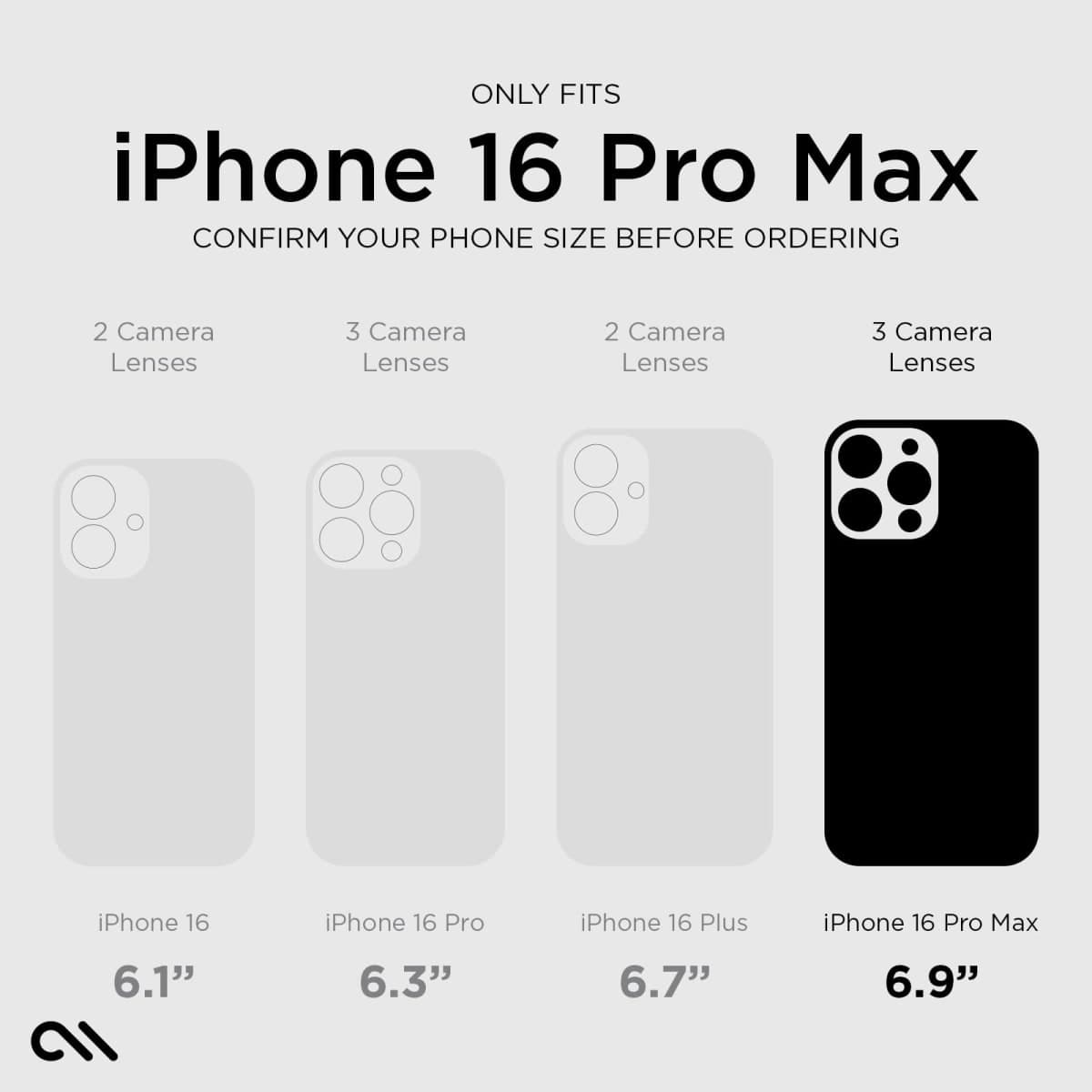 Case-Mate iPhone 16 Pro Max Case [Compatible with MagSafe] Tough Shockproof Phone Case with 16ft D3O Drop Protection - Premium Rugged Cover for iPhone 16 Pro Max - Clear thumbnail 2