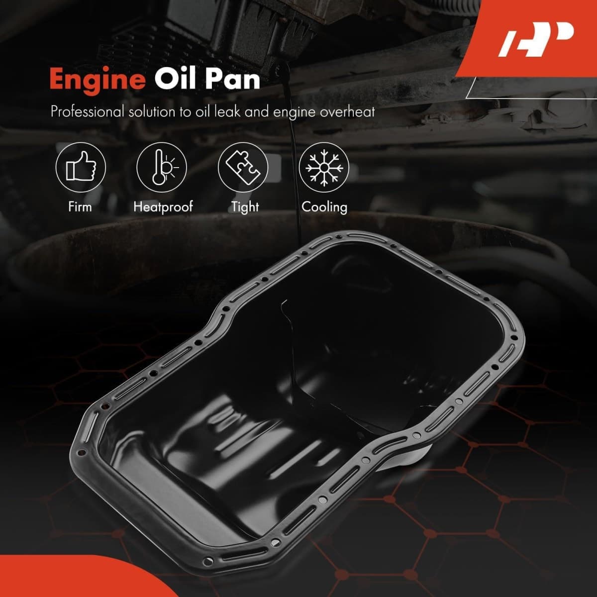 A-Premium Engine Oil Pan Sump with Drain Plug Compatible with Toyota Camry 1992-2001, Solara 1999-2001, 2.2L thumbnail 3