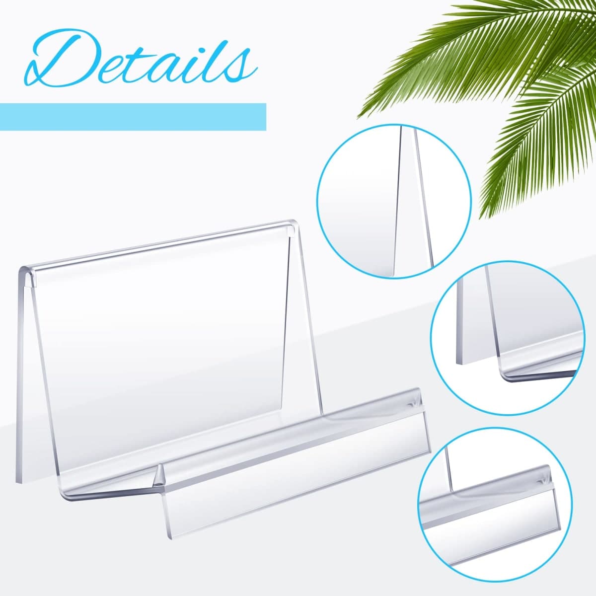 Purse Display Stand Clear Acrylic Wallet Display Stand Holder Purse Jewelry Stand Handbag Display Stand Acrylic Purse Organizer for Bag Phone Cards Cosmetic Store Business, 5.5 x 3.3 x 3 Inch (2 Pcs) thumbnail 3
