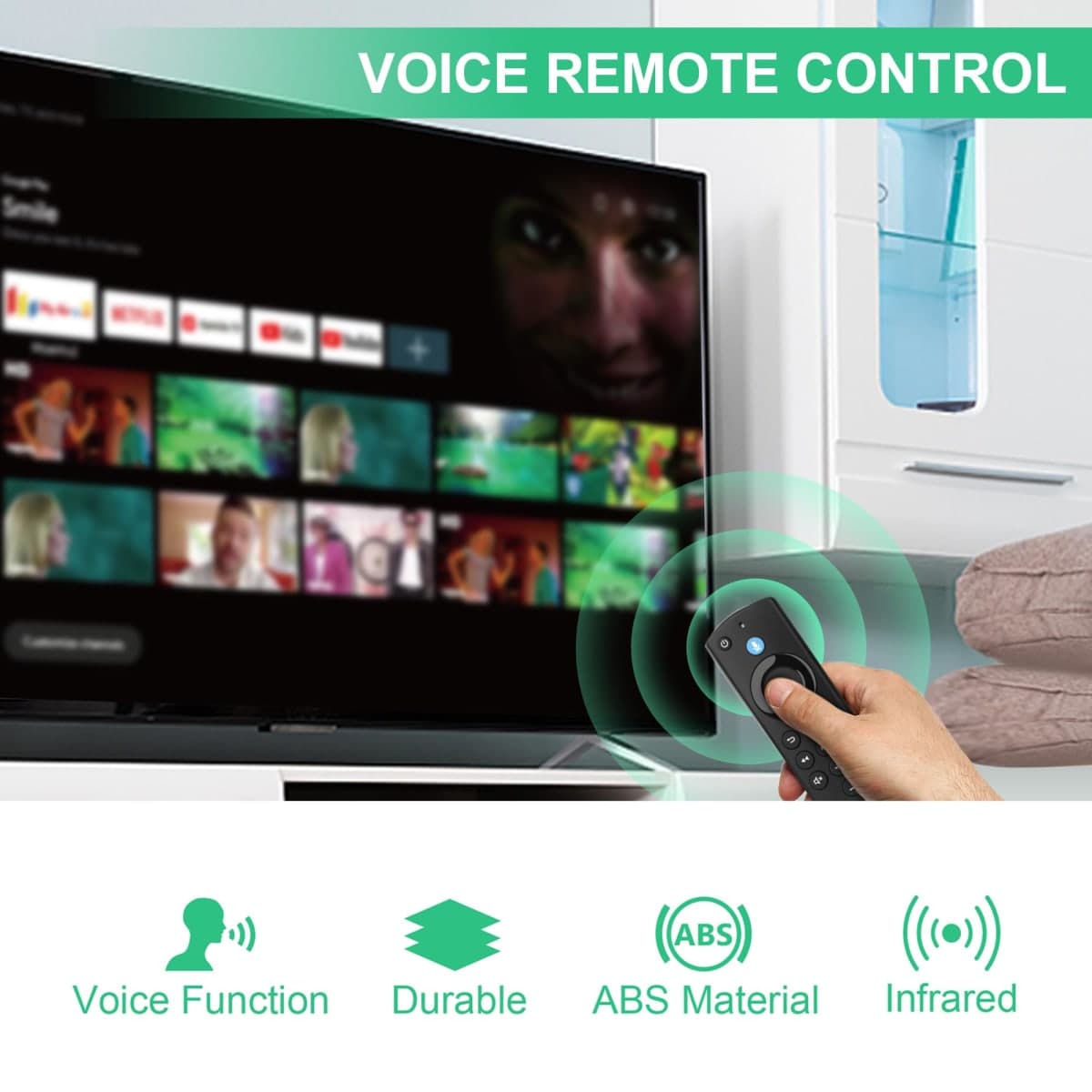 Replacement Voice Remote Control fit for Fire Smart TV Stick,TVs 4K/Lite/4K Max,TV Cube(1st Ge/2nd Gen),Smart TVs(3rd Gen),Not for Samsung/Roku TV thumbnail 5