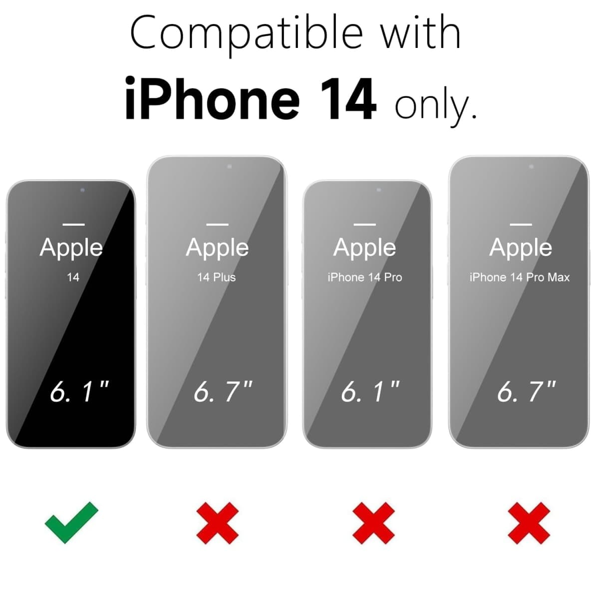 oakxco iPhone 14 Magnetic Case Clear, Compatible with Magsafe Charging, Slim Fit Protective Phone Case for iPhone 14, Shockproof Soft Silicone TPU Bumper&Hard PC, Red thumbnail 3