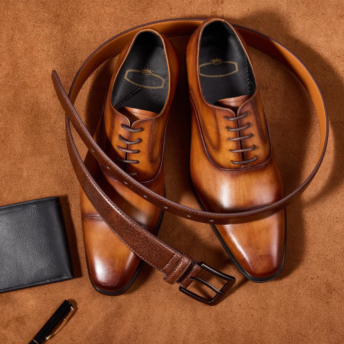 VATAN Men's Genuine Leather Dress Belts, Handmade Classic Every Day Leather Jeans Belt for Men Work Business Casual thumbnail 2