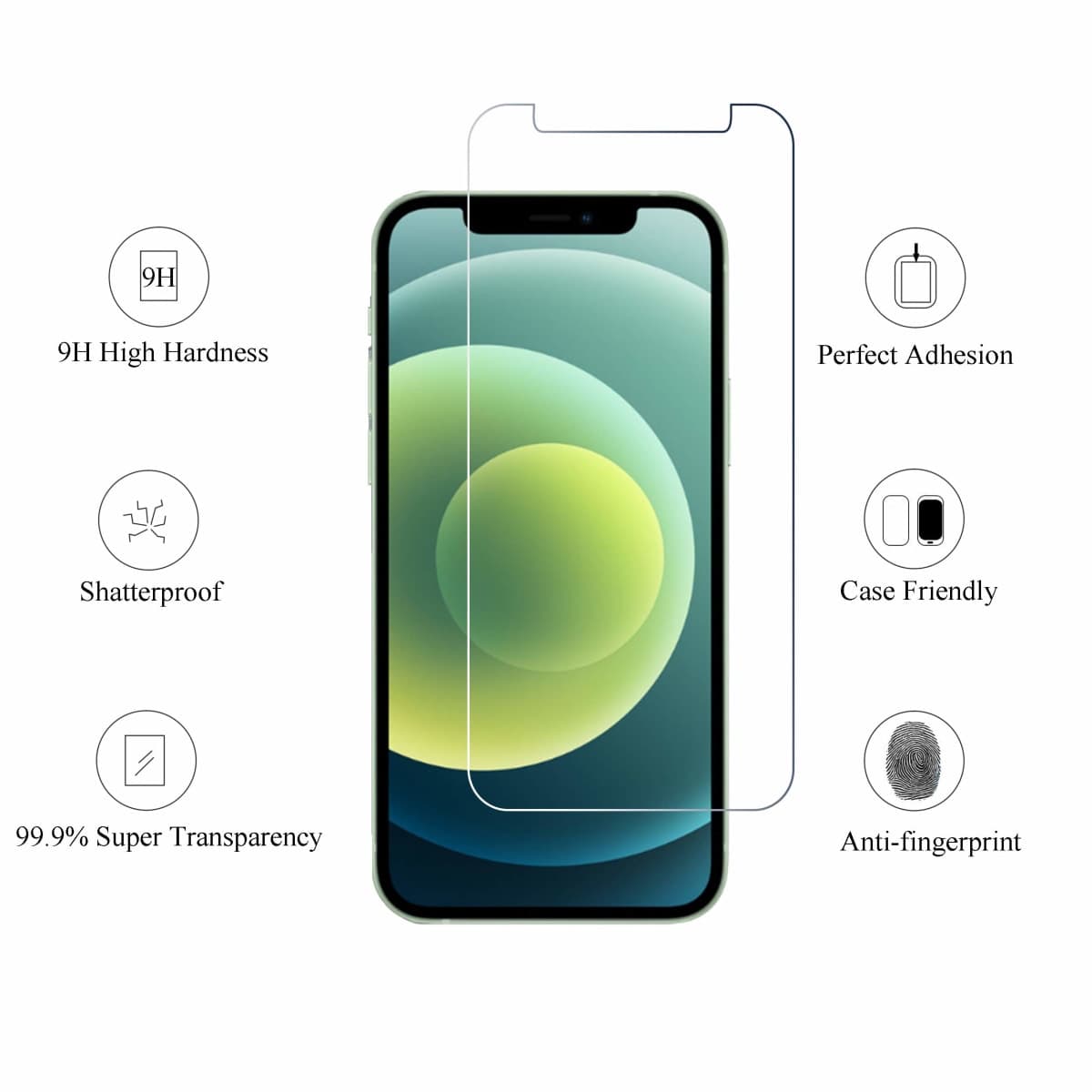 Ailun Screen Protector for iPhone 12/12 Pro 2020 6.1 Inch 3 Pack Case Friendly Tempered Glass thumbnail 2