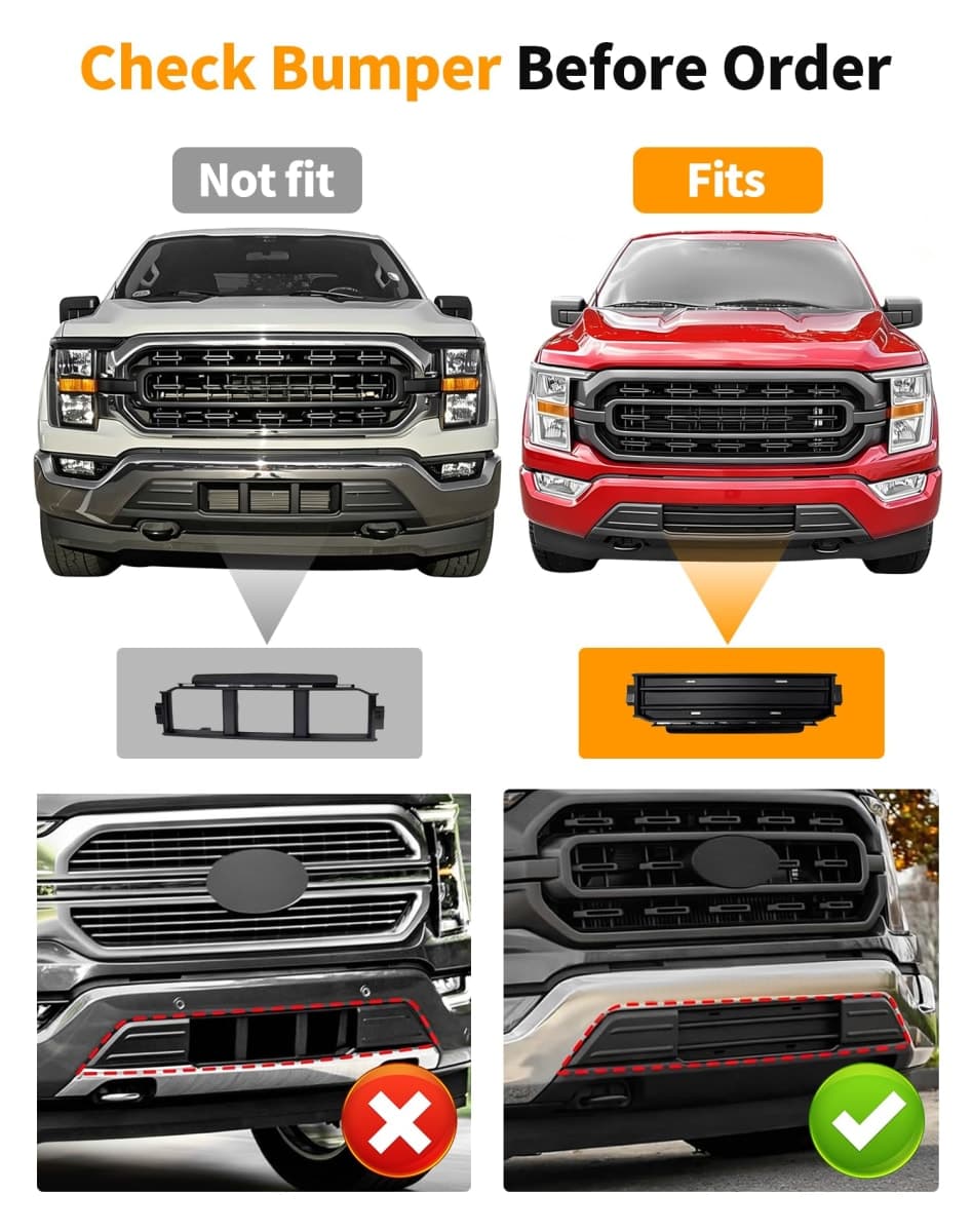 Hoolcar Front License Plate Bracket Frame Holder Fit for 2021 2022 2023 2024 2025 Ford F150 ABS Black Exterior Accessories thumbnail 2