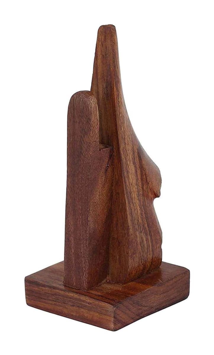 ZYNTIX Wooden Handmade Spectacle Specs Eyeglass Holder Stand Display Stand Nose Shaped 6 Inch Long Specs Holder thumbnail 5