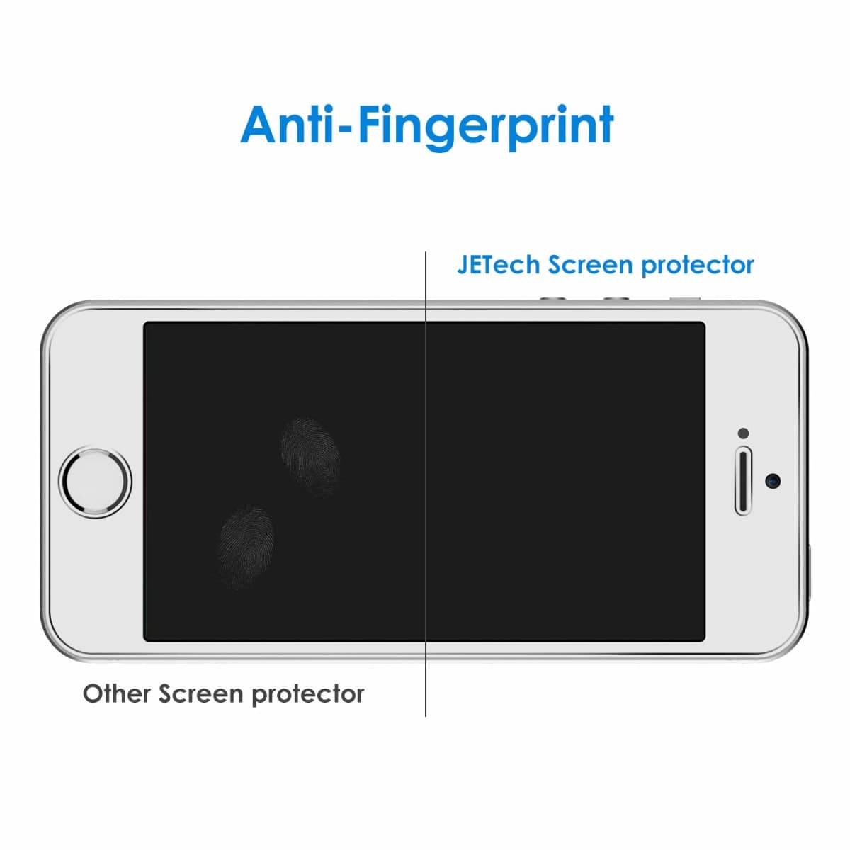 JETech Screen Protector for iPhone 5s/5c/5/SE 2016 (Not for 2022/2020 Edition), Tempered Glass Film, 2-Pack thumbnail 4