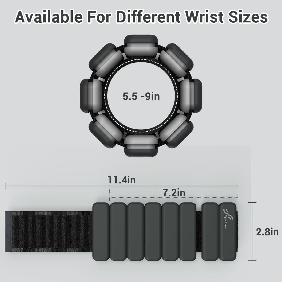 Sportneer Wrist & Ankle Weights - 1 Pair (1lb/2lb Each) | Adjustable Wearable Weights Silicone Wrist Bangles for Women | Yoga, Dance, Barre, Pilates, Zumba, Swimming, Cardio, Aerobics, Gym thumbnail 4