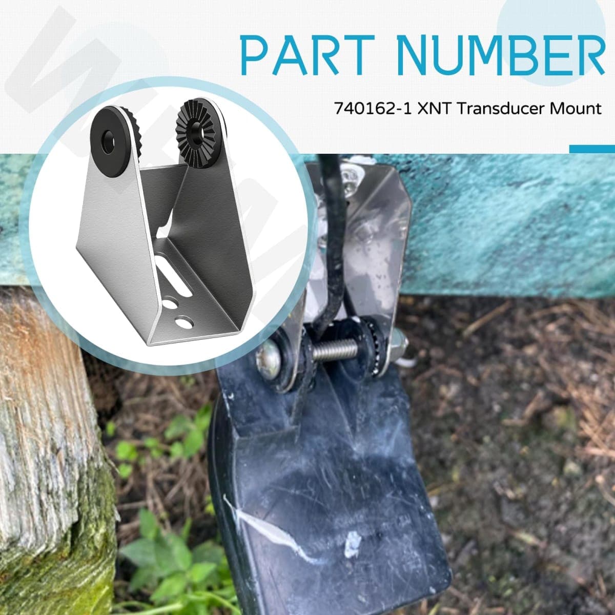 740162-1 XNT Transducer Mount, MHX MXNT Metal Transducer Mounting Bracket for Si G2N Transom Mounting Hardware, Transducer Mount fit XNT Transom-Mount Transducers thumbnail 5