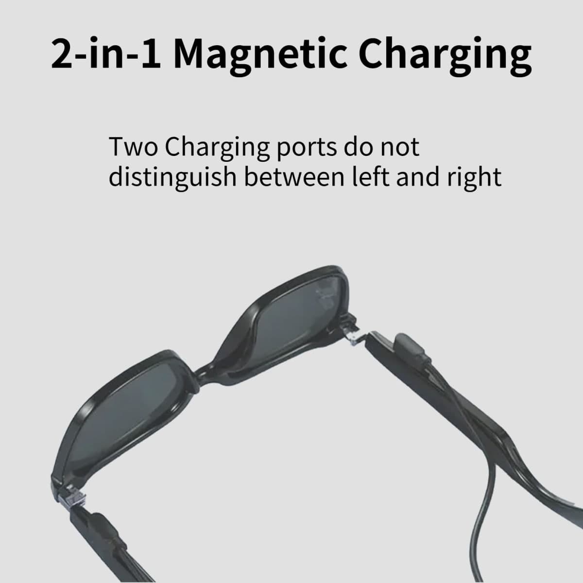 Xininyia Smart Glasses Charger,2-Pack [Model A+Model B,Only One Fit] Magnetic Charging Cable Replacement Cord thumbnail 4