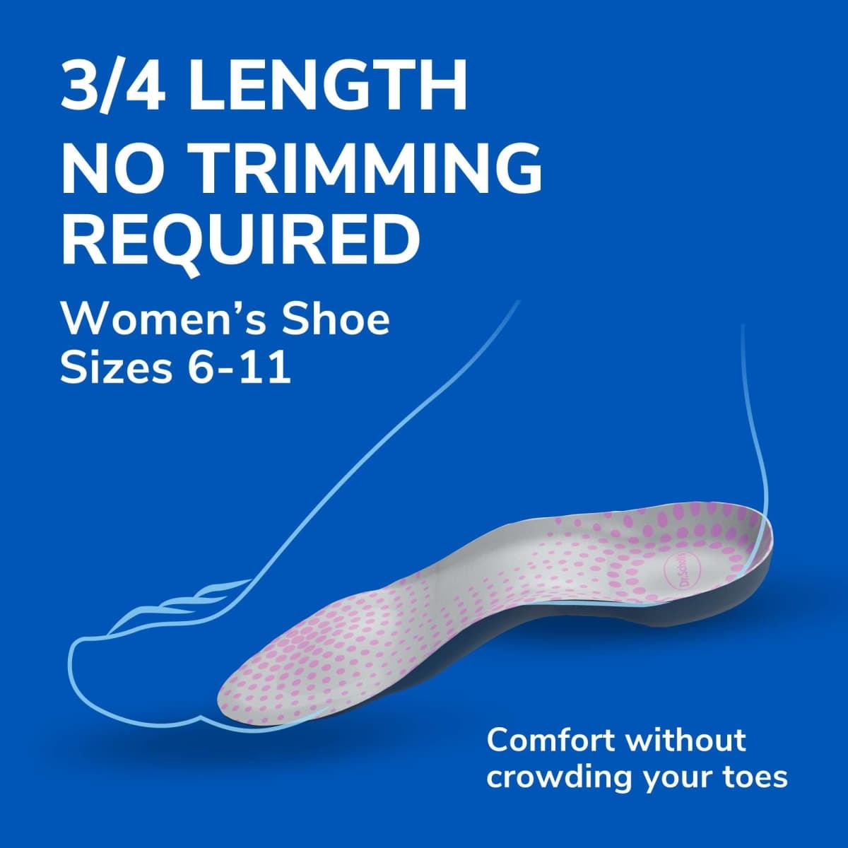 Dr. Scholl’s Comfort Tri-Comfort Insoles for Women, 1 Pair, Size 6-10 thumbnail 5