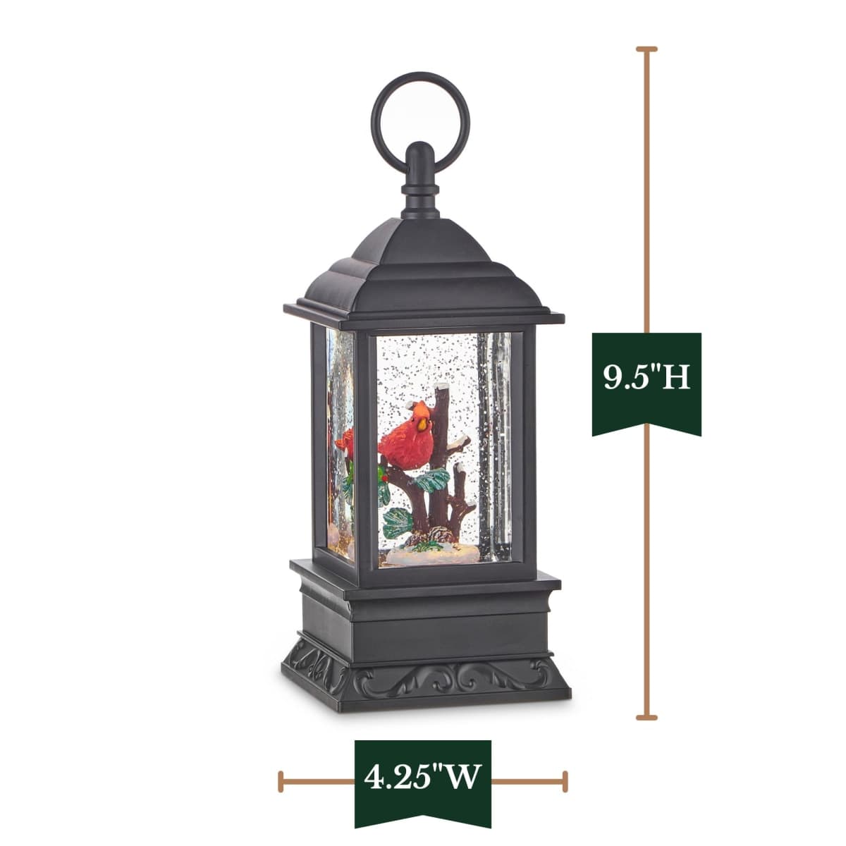 Raz Imports Red Cardinal Lighted Water Lantern 9.5 Inch thumbnail 5