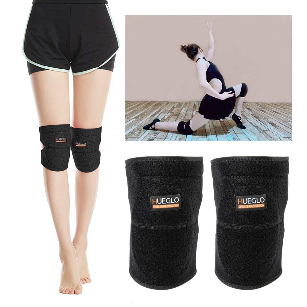 HUEGLO Protective Knee Pads for Dancers,Volleyball Knee Pad for Girls,Soft Sponge Knee Pads for Avoid Floor Burns & Bruising,1Pair,Medium thumbnail 3