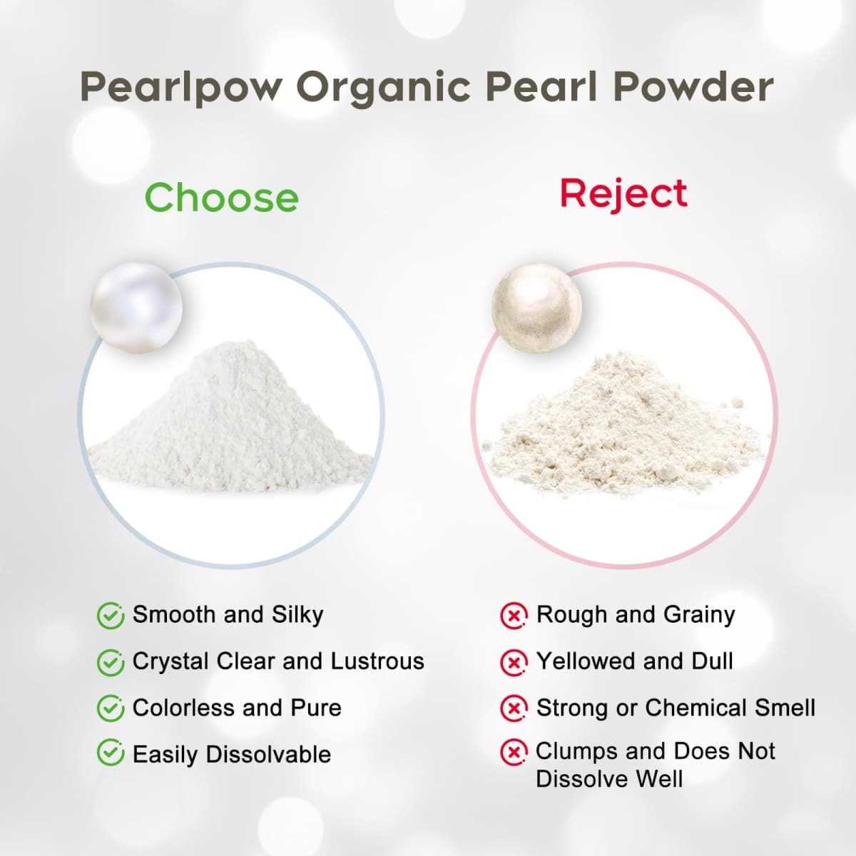 Peralpow Pearl Powder Organic, 100g 100% Natural DIY Skincare, Anti-Aging, Minimizes Pores, Soothes (3.52oz) thumbnail 4