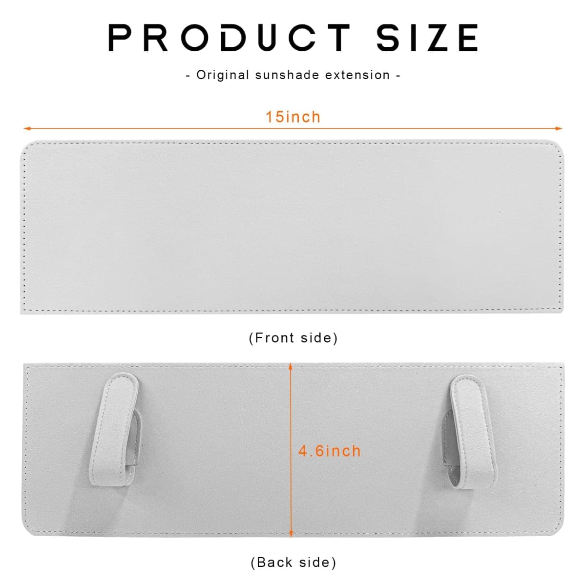 NYTKL 2 PCS Sun Visor Extender for Car, Anti-Glare Sunvisor Extension Shade Attachment for Safe Driving, Clip-On Sun Blocker Sunshade Extender Protect Driver Passenger from UV Rays (Gray) thumbnail 2