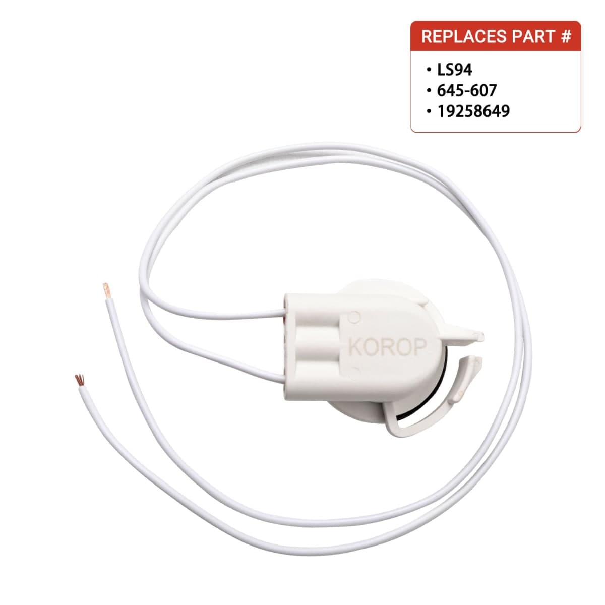 KOROP Light Socket Wire Harness Pigtail Repair Kit,19258649, LS94,645-607 thumbnail 2