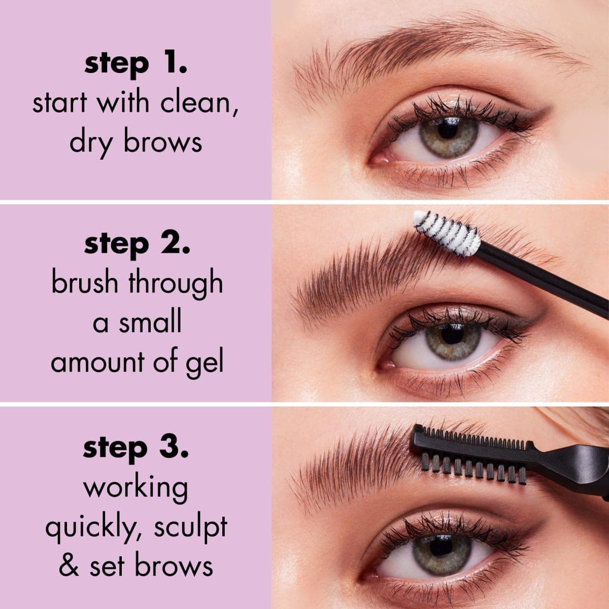 e.l.f. Brow Laminating Gel, Strong-Hold, Clear-Drying & Water-Resistant Brow Gel Creates Laminated Brows, Comb & Sculpt Brows, Vegan & Cruelty-free thumbnail 4