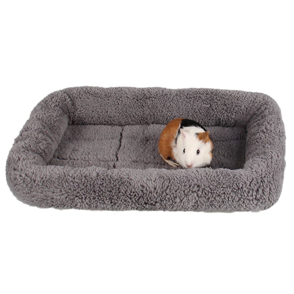 Enjoying Plush Cat Bed Mat 10" x 15" Pet Cushion with Pillow Around for Puppy Cat Curling Sleep Cat Pad for Cat Carrier/Crate Small Dog Self-Warm Bed, Antiskid Bottom, Small thumbnail 5