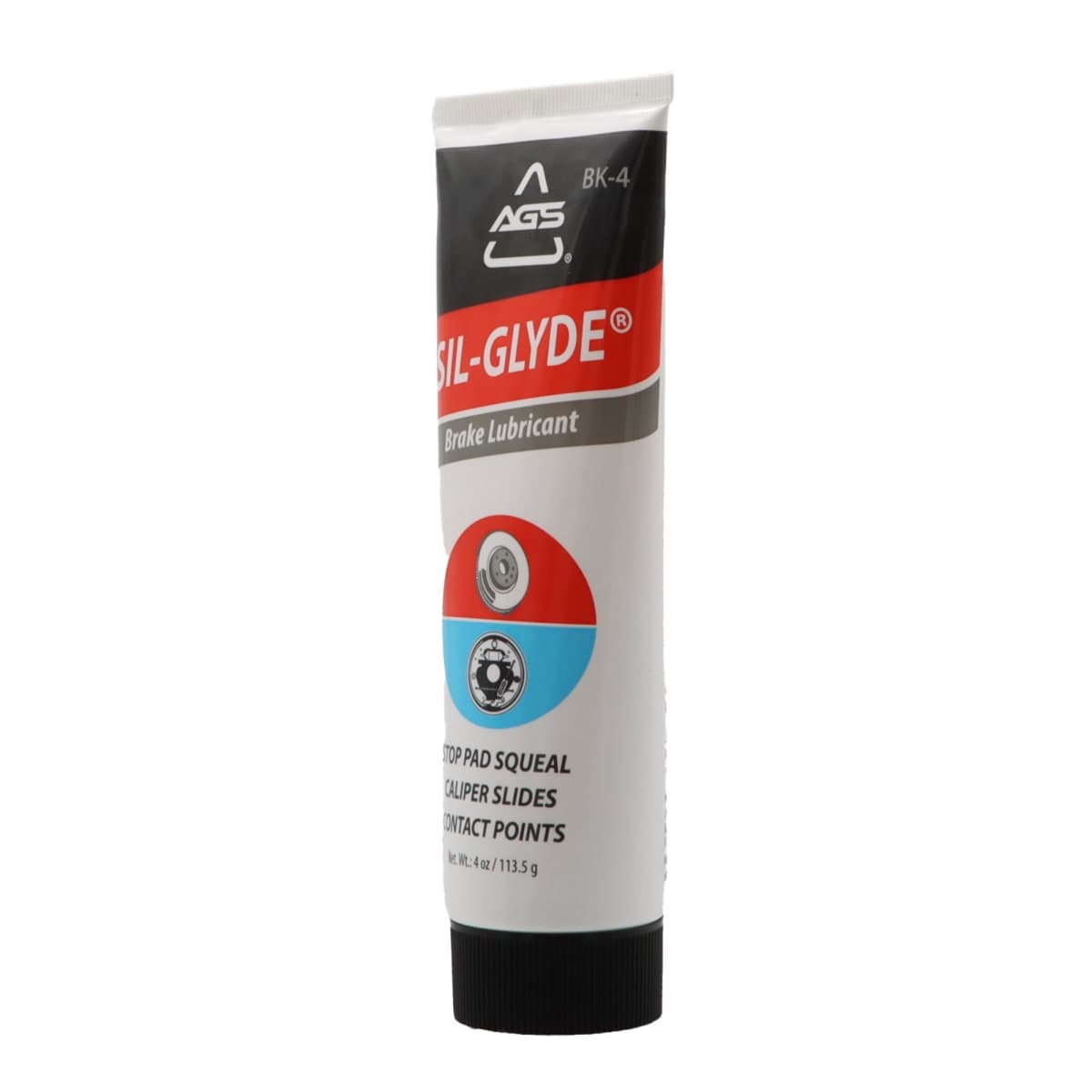 AGS SIL-Glyde 4 oz Tube Silicone Based Brake Assembly Lubricant for Eliminating Disc Brake Squeal - Moisture Proof, Heat Resistant, Rust and Corrosion Protector thumbnail 2