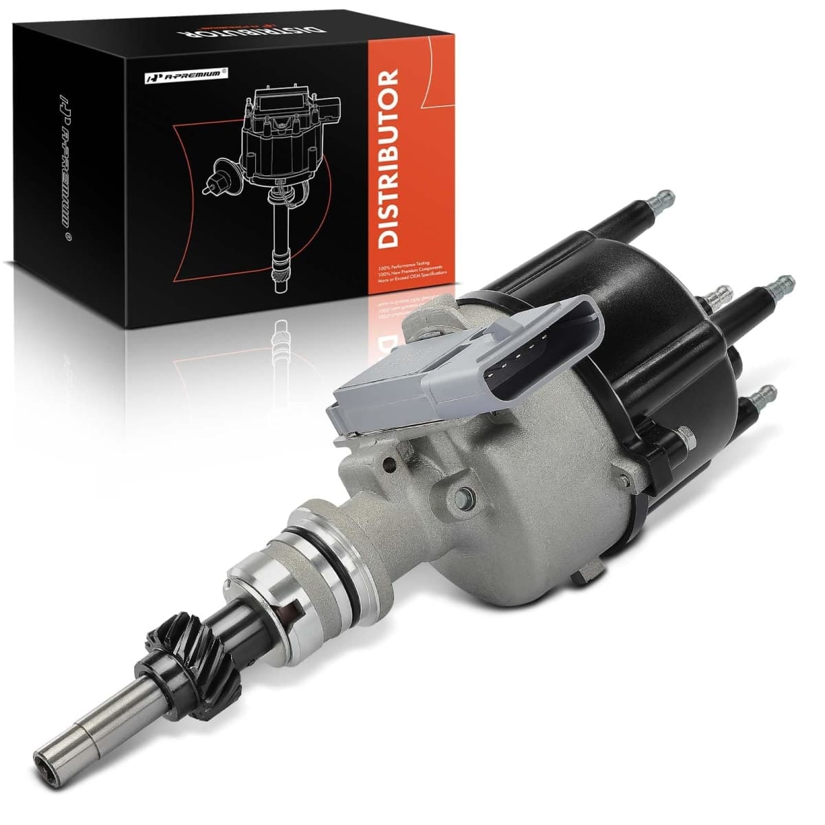 A-Premium Ignition Distributor with Cap and Rotor Compatible with Ford Taurus 1986-1991 2.5L, Tempo 1984-1991 2.3L & Mercury Sable 1986 2.5L, Topaz 1984-1991 2.3L — image 1
