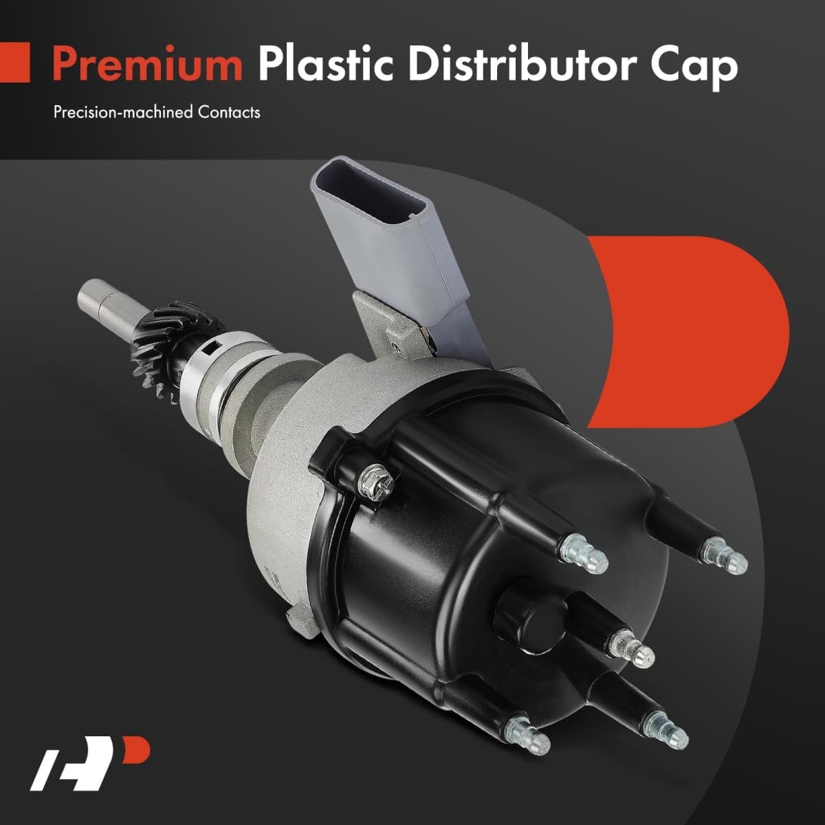 A-Premium Ignition Distributor with Cap and Rotor Compatible with Ford Taurus 1986-1991 2.5L, Tempo 1984-1991 2.3L & Mercury Sable 1986 2.5L, Topaz 1984-1991 2.3L thumbnail 5