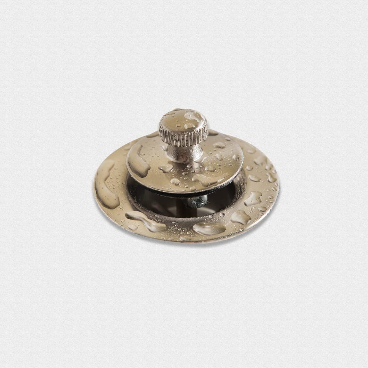 CalcMetal Lift and Turn Bathtub Drain Stopper with ABS Plastic Bushing, Fits in 1-1/2 Inch or 1-3/8 Inch Inner Bathtub Shoe, Easy to Install, Satin Nickel thumbnail 2