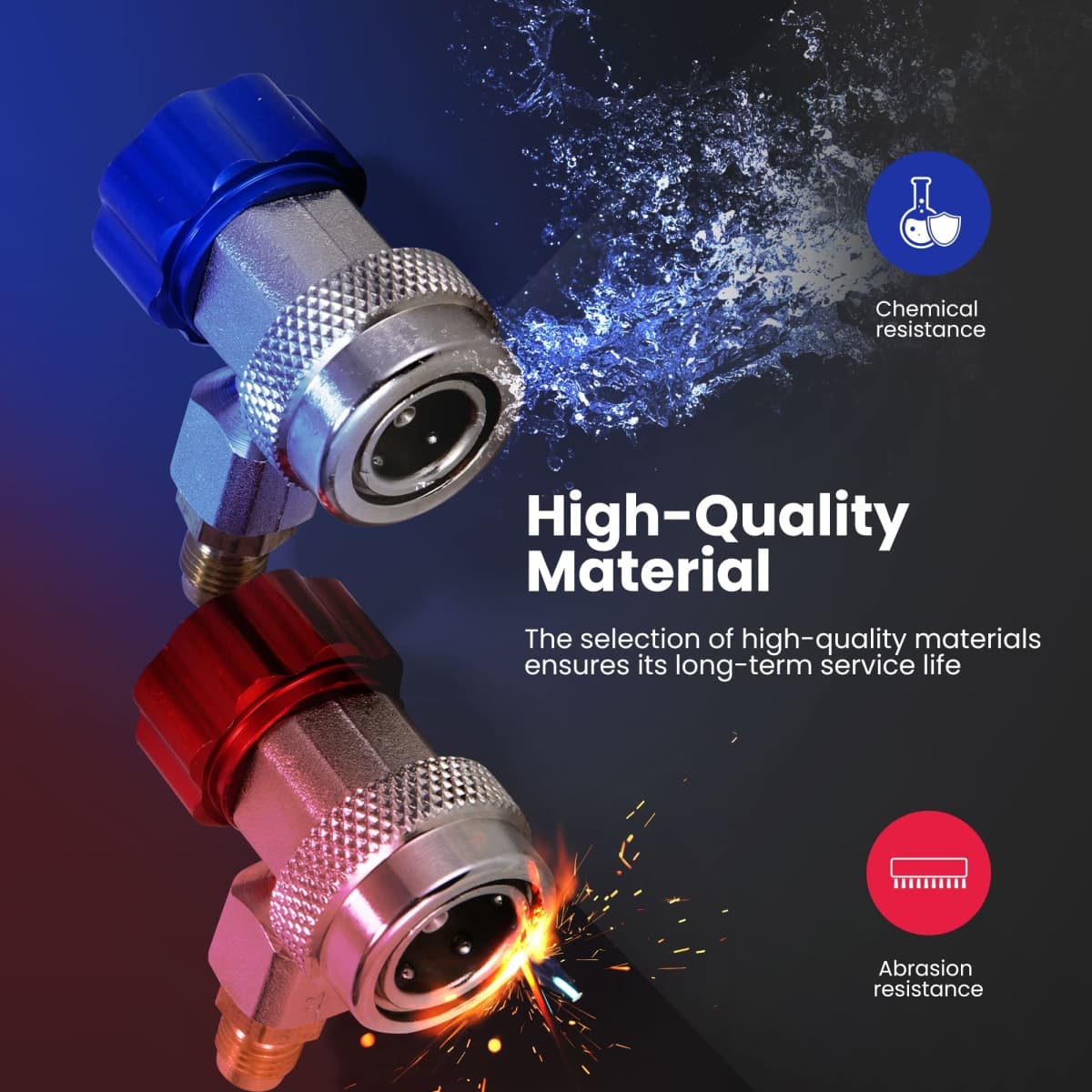 VIVOHOME Refrigerant Quick Coupler Adapter thumbnail 4