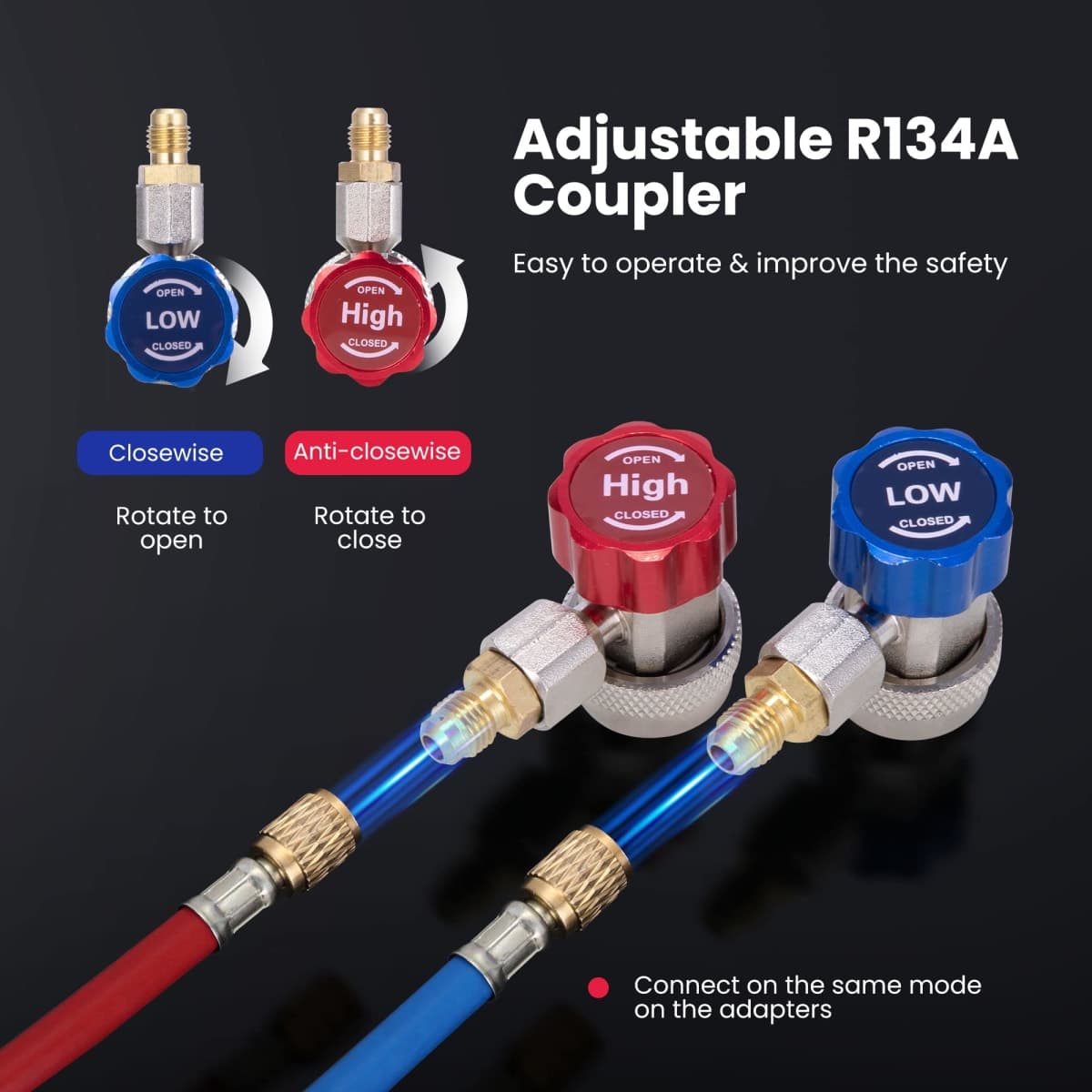 VIVOHOME Refrigerant Quick Coupler Adapter thumbnail 5