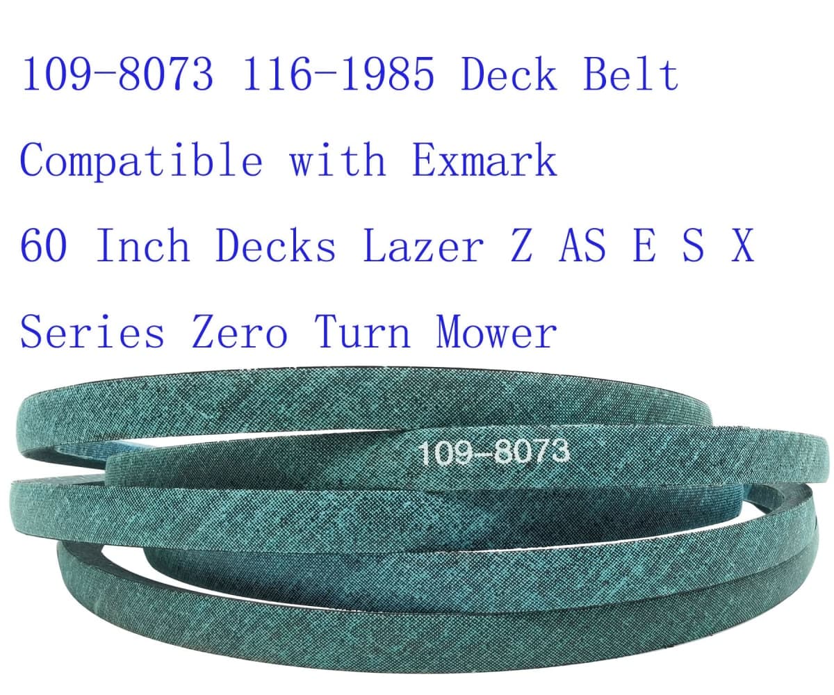 Qissiq 109-8073 116-1985 Deck Belt Compatible with Exmark 60 Inch Decks Lazer Z AS E S X Series Zero Turn Mower thumbnail 3