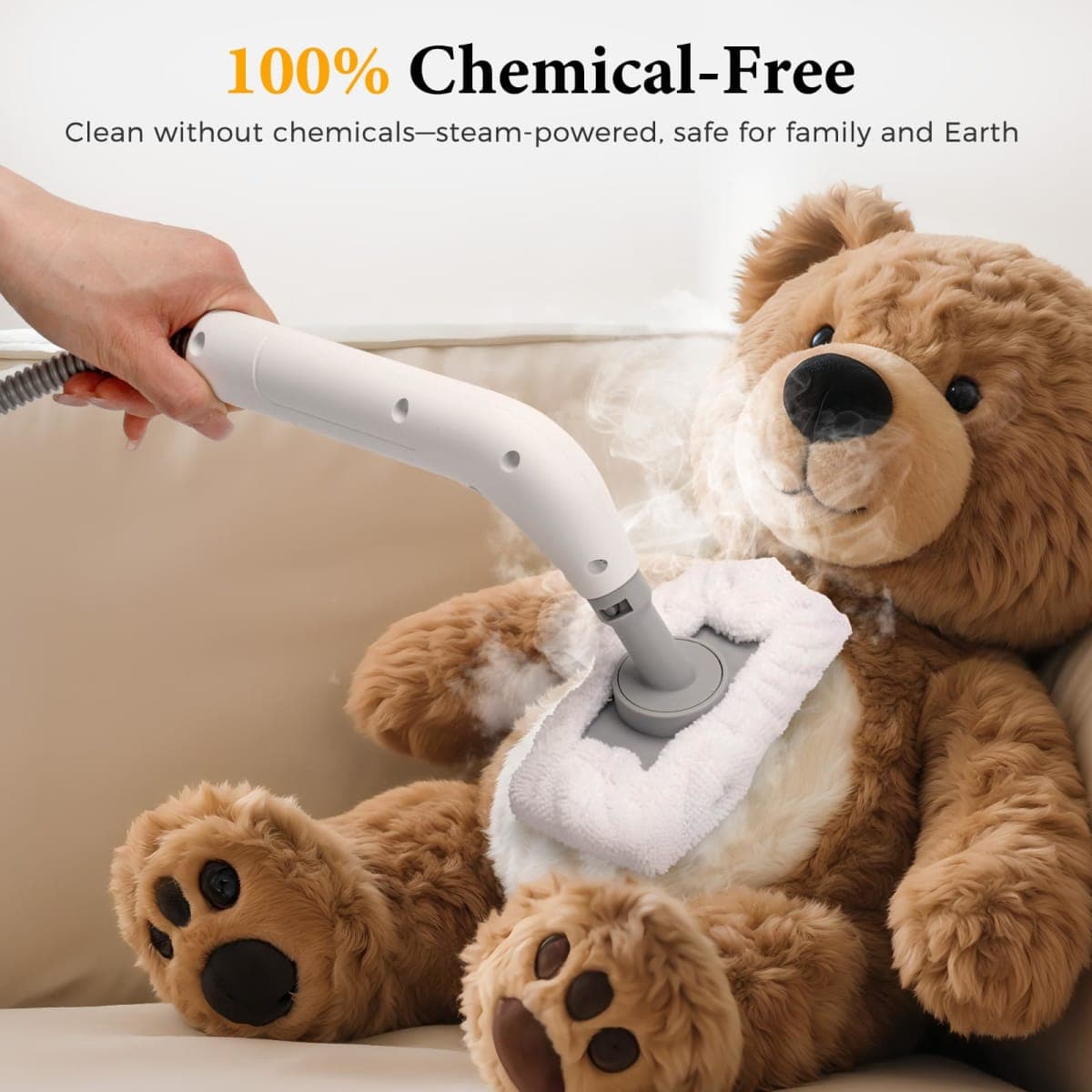 Kuvictewl Steam Cleaner (White, 1200ml) thumbnail 3