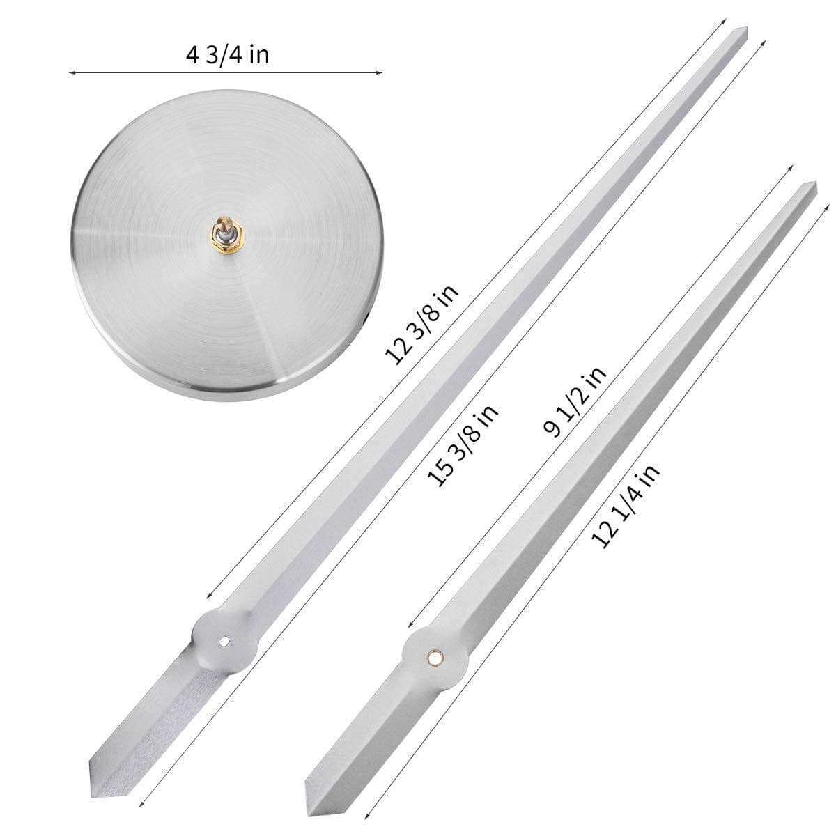 Aililife 3D Clock Hands, DIY Large Clock Hands Needles, 3D Wall Clocks Home Art Decor, DIY Clock Mechanism Accessories thumbnail 3