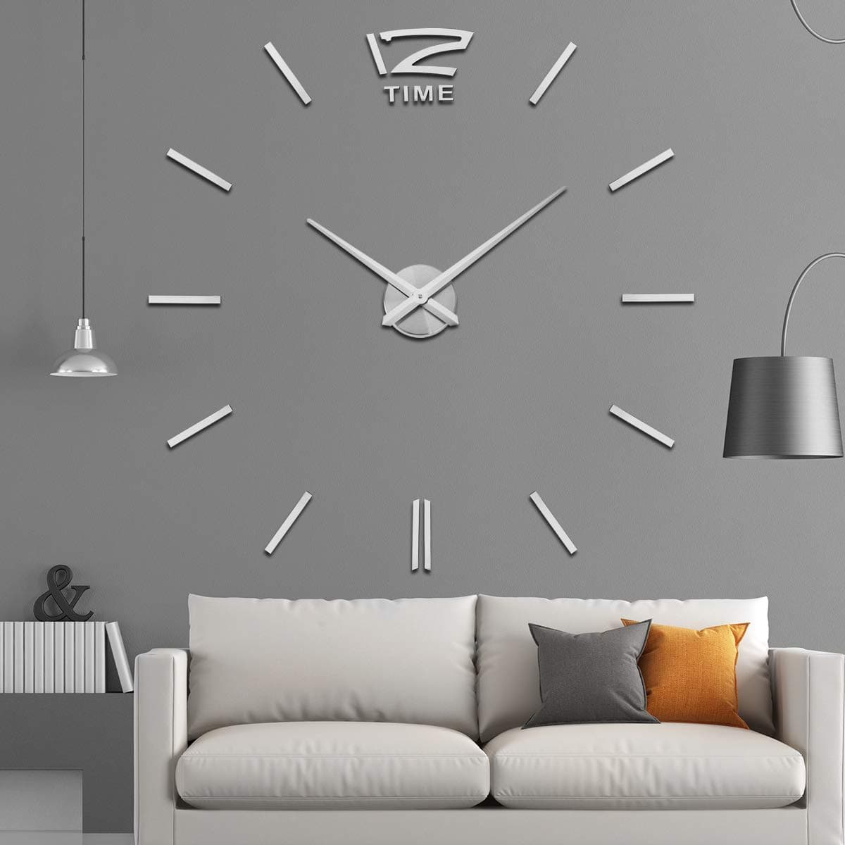 Aililife 3D Clock Hands, DIY Large Clock Hands Needles, 3D Wall Clocks Home Art Decor, DIY Clock Mechanism Accessories thumbnail 5