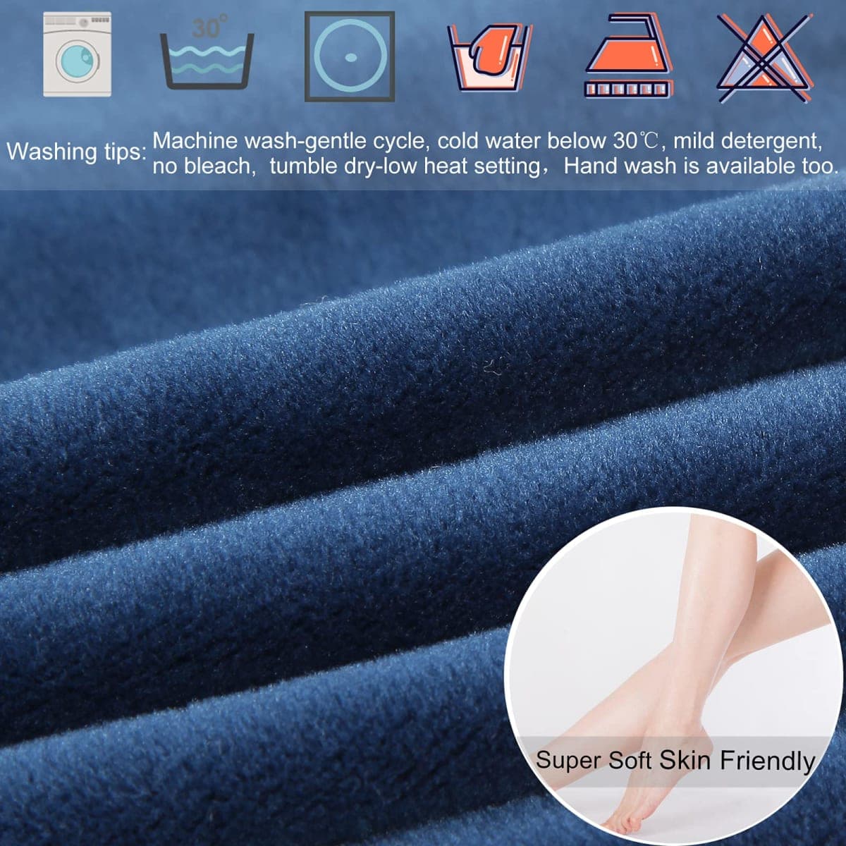 SINOSSO Round Vanity Bench Covers Set of 4, Dia.(13"- 15.5") Super Soft Velvet Stretch Washable Bar Stool Slipcover Seat Protector, (Round, Navy Blue, 4 Counts) thumbnail 4