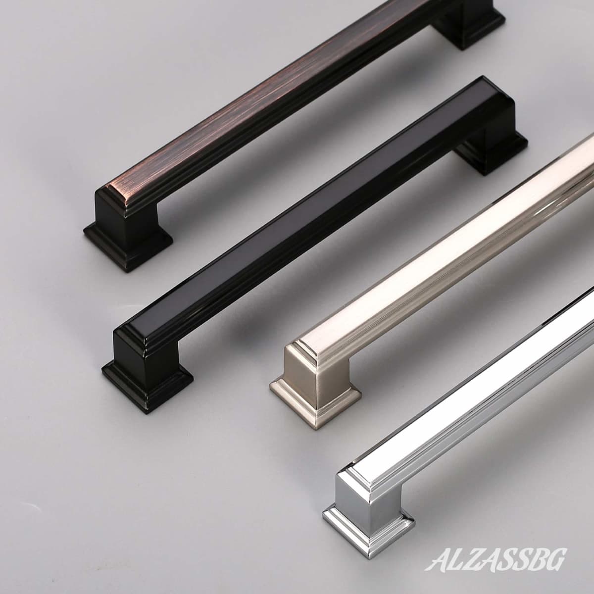 Alzassbg AL3071ORB Oil Rubbed Bronze, 5 Inch(128mm) Hole Centers Cabinet Hardware Modern Drawer Handles Pulls 10 Pack thumbnail 5