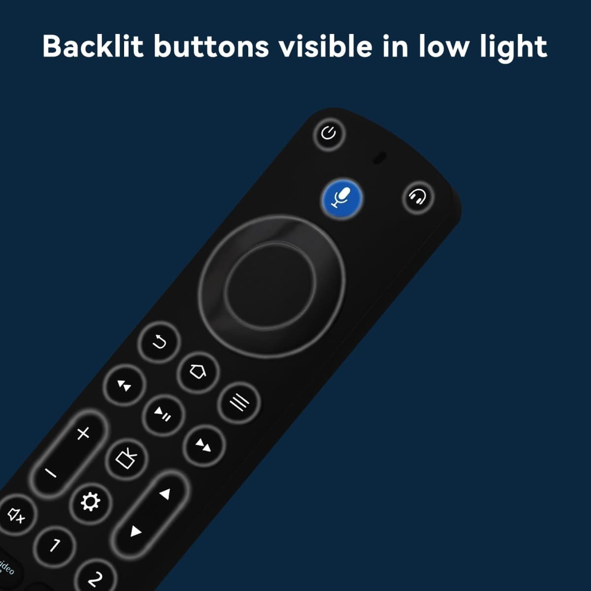 OROSAUR Voice Remote Pro with Backlit Button, Replacement for Fire Smart-TV-Stick, TV Cube, Compatible with Insignia/Toshiba/Omni/Pioneer Fire Smart TVs, with Remote Finder, Tv Controls thumbnail 2
