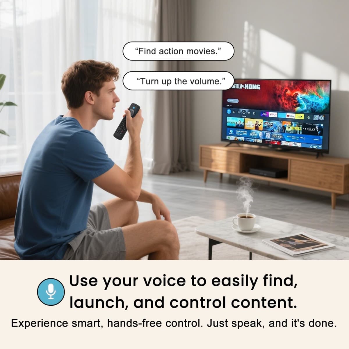 OROSAUR Voice Remote Pro with Backlit Button, Replacement for Fire Smart-TV-Stick, TV Cube, Compatible with Insignia/Toshiba/Omni/Pioneer Fire Smart TVs, with Remote Finder, Tv Controls thumbnail 3