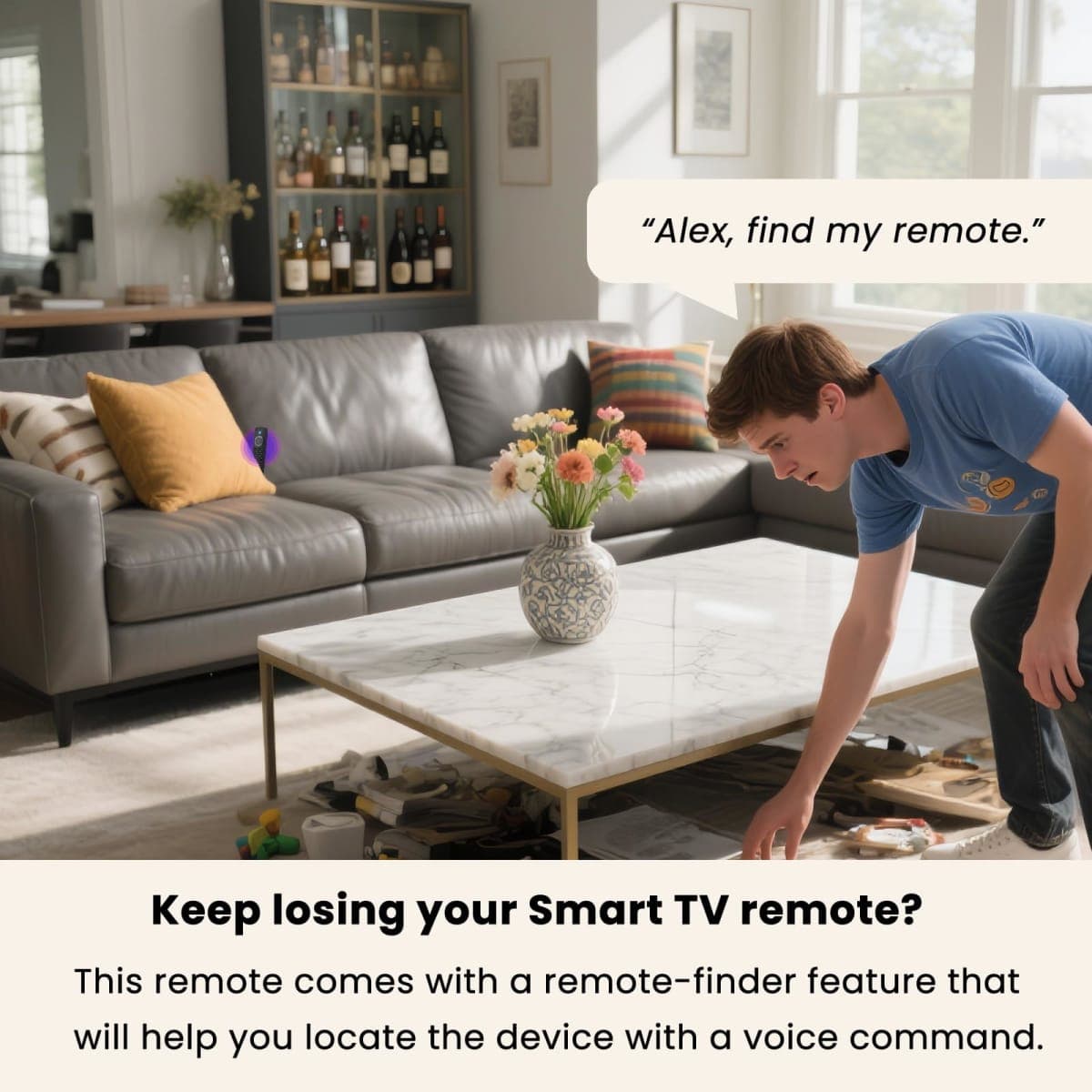OROSAUR Voice Remote Pro with Backlit Button, Replacement for Fire Smart-TV-Stick, TV Cube, Compatible with Insignia/Toshiba/Omni/Pioneer Fire Smart TVs, with Remote Finder, Tv Controls thumbnail 4