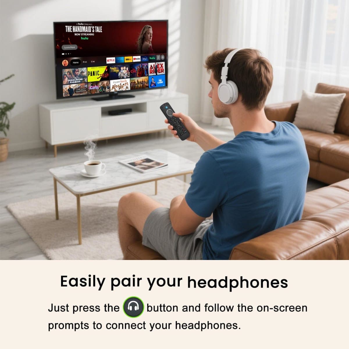 OROSAUR Voice Remote Pro with Backlit Button, Replacement for Fire Smart-TV-Stick, TV Cube, Compatible with Insignia/Toshiba/Omni/Pioneer Fire Smart TVs, with Remote Finder, Tv Controls thumbnail 5