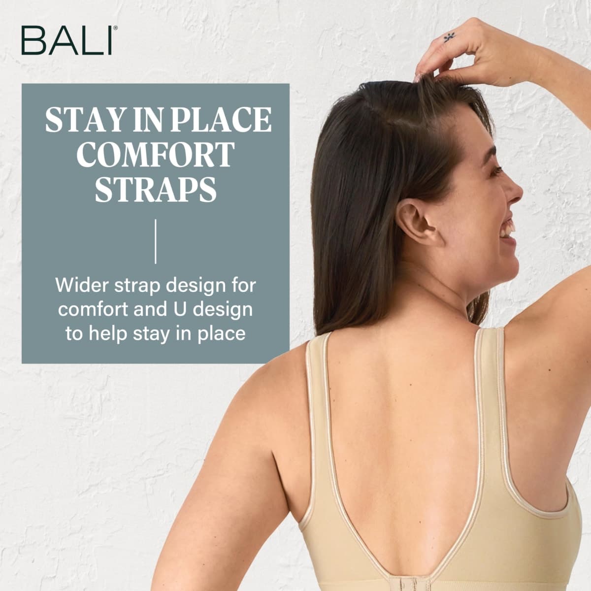 Bali Women's Comfort Revolution Shaping Wirefree Bra, Nude, Medium thumbnail 3