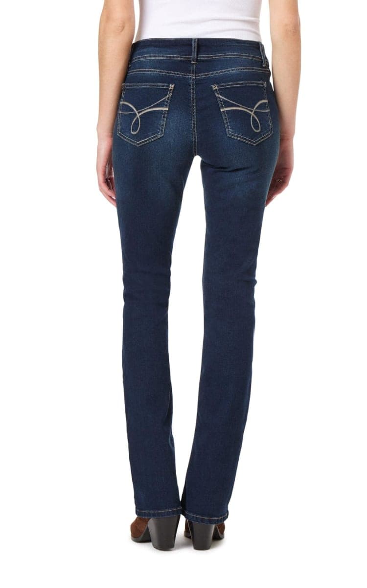 WallFlower Luscious Curvy Bootcut Jeans for Women Mid-Rise Insta Stretch Denim in Petite, Midsize, Plus Size, Juniors Jeans, Betsy Pure, 13 Long thumbnail 2