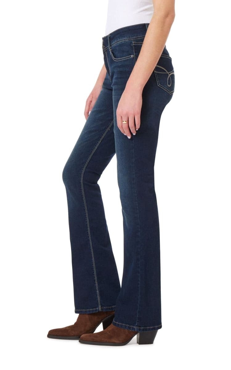 WallFlower Luscious Curvy Bootcut Jeans for Women Mid-Rise Insta Stretch Denim in Petite, Midsize, Plus Size, Juniors Jeans, Betsy Pure, 13 Long thumbnail 3