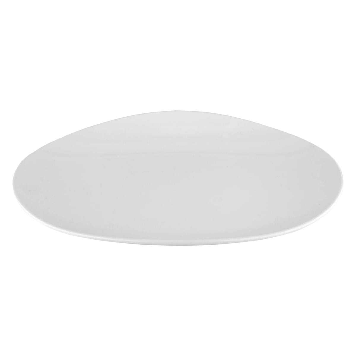 18" x 13" Osslo Oval Display & Serving Platter, White, G.E.T. Enterprises OP-1813-W (Qty, 1) — image 1