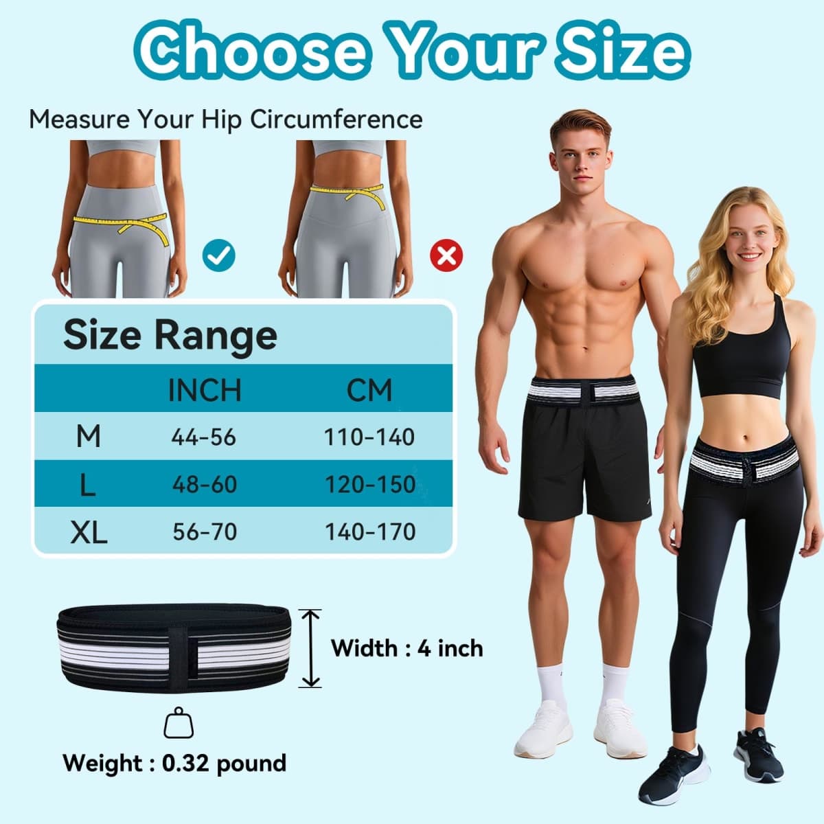 Callicebus Lumbar Belt for Lumbar Pain Sciatic Nerve Relief for Sciatica Hip Pain Relief Spine Pelvic Sacroiliosacre Pain thumbnail 5