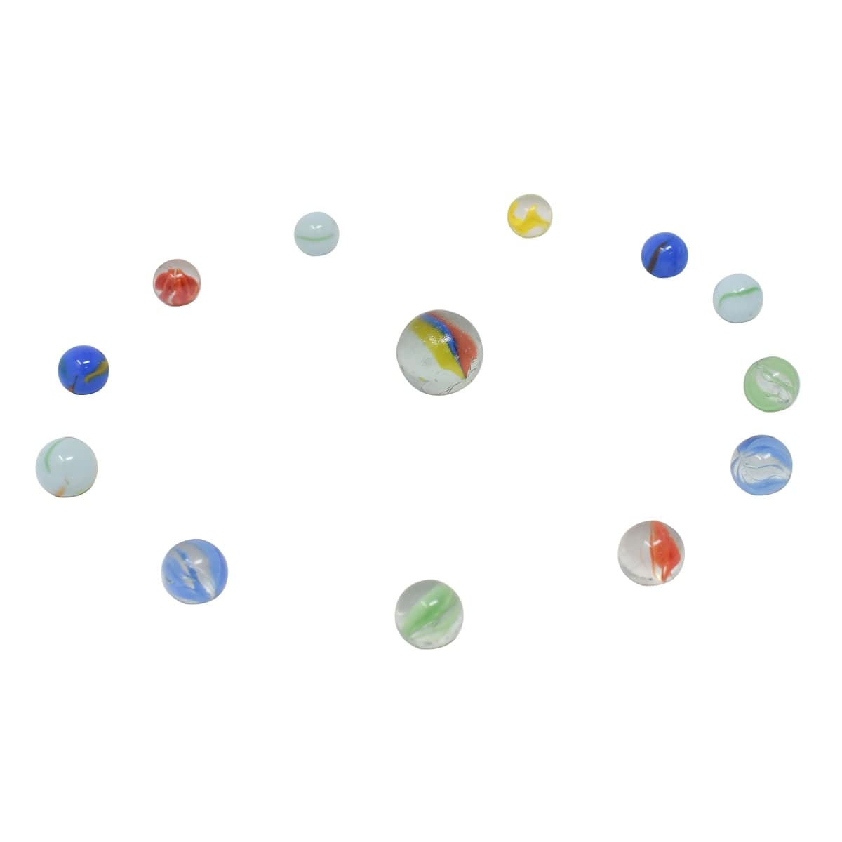 50 Piece Marbles - Colorful Glass Marble for Kids Games | 49 Players and 1 Shooter thumbnail 5